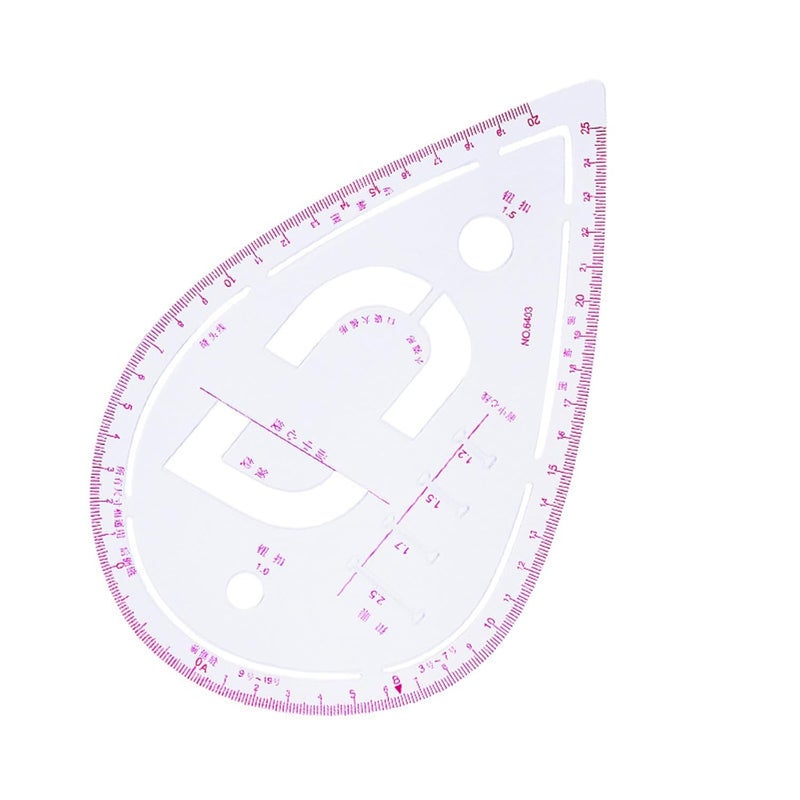 French Curved Ruler 6403 Multifunctional Patchwork Sewing Tool Dressmaking Template - Image 1